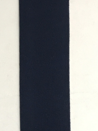 Elastiek uni kleuren 4 cm breed extra zachte kwaliteit   donker blauw