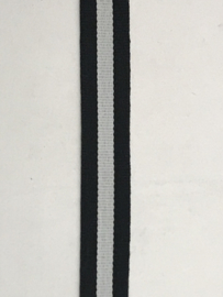 gestreept band      zwart / wit