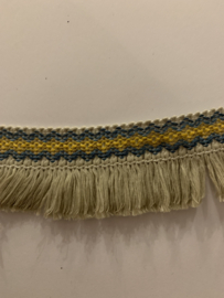 Franje   40 mm   € 3,25 per meter blauw