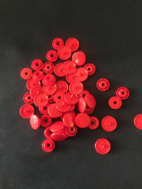 Prym color snaps  rood /red/ rond 12,4 mm  15 stuks