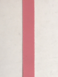 Rips band  midden roze   15 mm € 1,80 per meter
