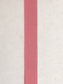 Rips band  midden roze   15 mm € 1,80 per meter