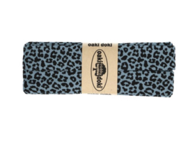 Tricot Biaisband  luipaard print verkrijgbaar in 8 kleuren