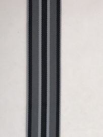 gestreept band      grijs / zwart   €1,80 per meter