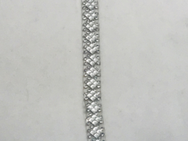 Strass band op strijkbaar 10 mm  breed € 6,30