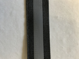 Reflecterend band met zwart  25 mm € 2,75