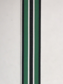 gestreept band      zwart / groen   €1,80 per meter