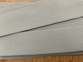 Elastiek uni kleuren 4 cm breed extra zachte kwaliteit wolken blauw