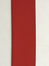 Elastiek uni kleuren 4 cm breed extra zachte kwaliteit   rood