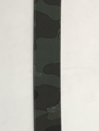 camouflage elastiek groen / bruin € 1,75 per meter