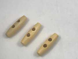 houtje touwtje Knebel 40  mm  blank hout