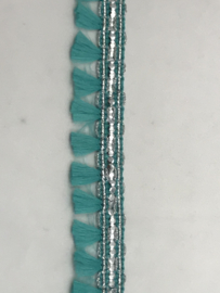 franje 20 mm    turquois  € 1,50 per meter