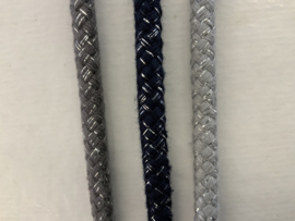 Katoen koord rond met lurex 10 mm   €2,00 per meter