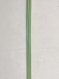 gestreept band      lime / groen    6  mm