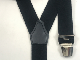 Bretels zware kwaliteit (3) clips extra lang , donker blauw 140 cm lang  €19,95