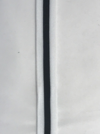 gestreept band  /wit/zwart /wit 20 mm €1,50
