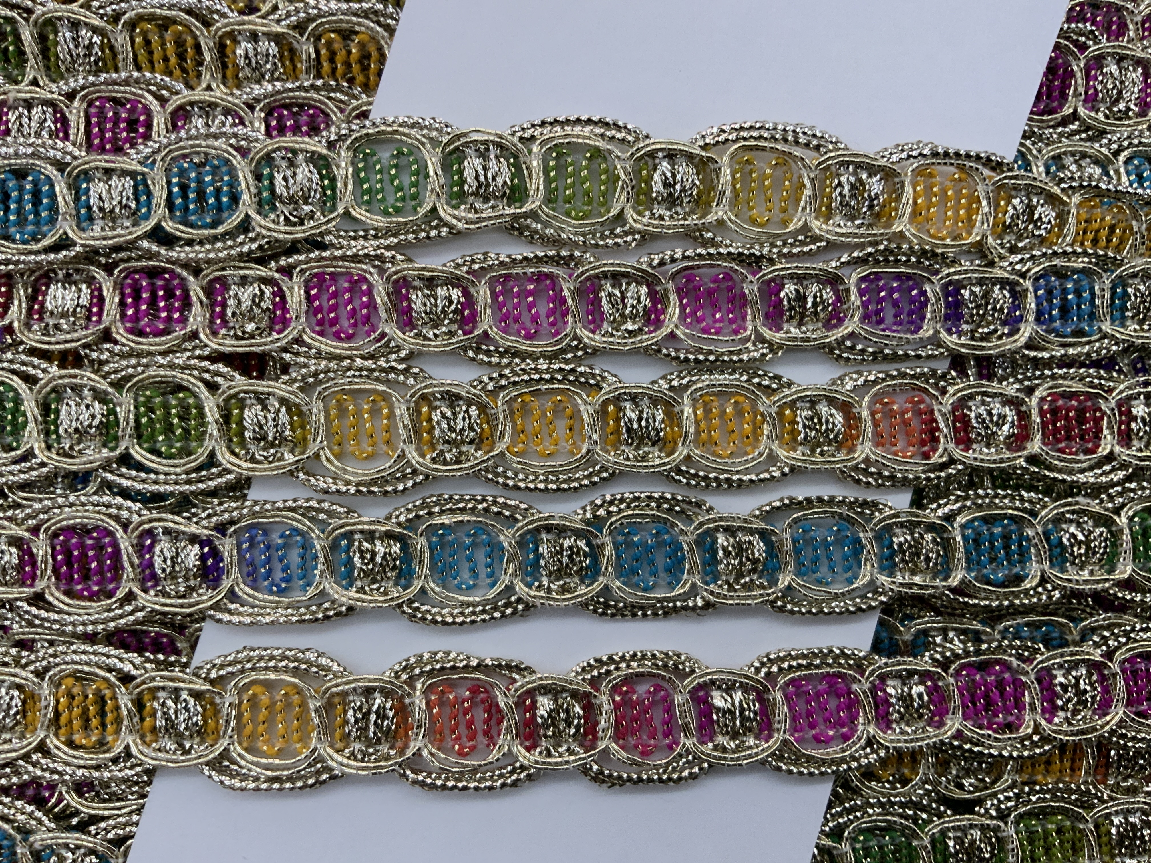 Messing met  multicolor  €1,50 per meter