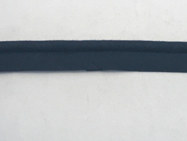 Katoen   paspelband 20 mm  € 1,50 per meter donker  blauw