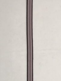 gestreept band     bordeaux / beige  10 mm breed