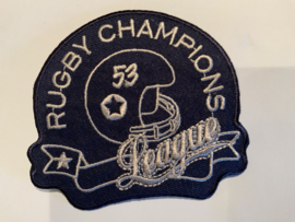 Blauw /wit  rugby champions  €3,95