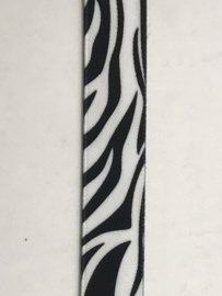 zebra print 2,5 cm breed