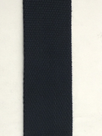 Tassenband katoen 38 mm donker blauw