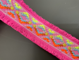 Ibiza band 5 cm breed  fuchsia € 2,75 per meter