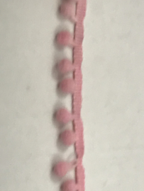 Bolletjes band klein  € 1,25  per meter   roze