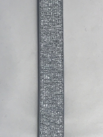 Elastiek  zilver  20 mm  breed € 2,25 per meter