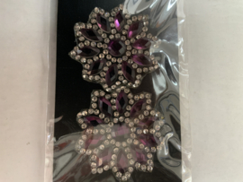 Applicatie met strass   2 op kaartjes  pasrs
