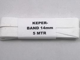 keperband   14 mm   wit   5 meter € 2,50