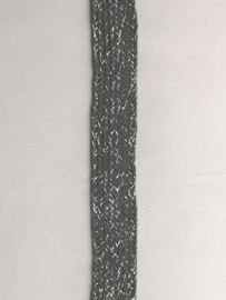 veterband 20 mm grijs met goud lurex €1.95 per meter
