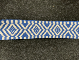 tassenband ,  jacquard polyester 38mm breed.