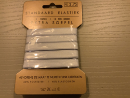 elastiek   wit   1 cm    3 meter op kaart € 2,95