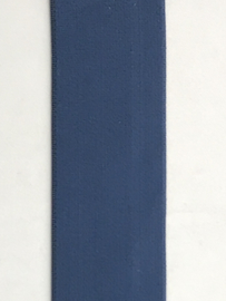 Elastiek uni kleuren 4 cm breed extra zachte kwaliteit   denim blauw