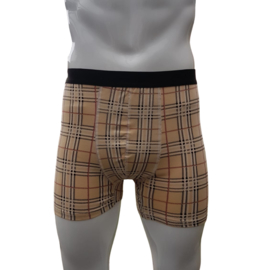 Boxershort ruit motief en effen band, set van 2!