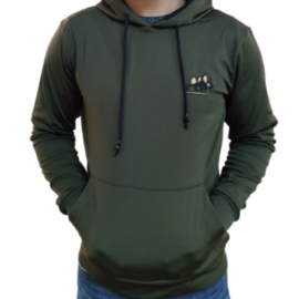 Hoodie KAET (donkergroen)