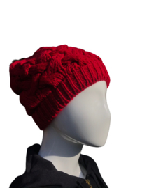 Muts "Beanie luxe" rood