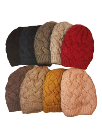 Muts "Beanie luxe" rood