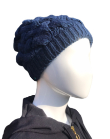 Muts "Beanie luxe" blauw