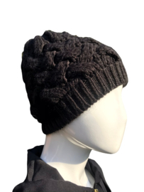 Muts "Beanie luxe" zwart