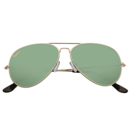 Capraia Zonnebril Nasco Aviator Goud-Groen