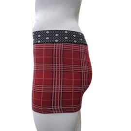 Boxershort rood geruit