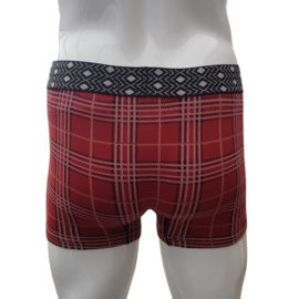 Boxershort rood geruit