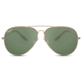 Capraia Zonnebril Nasco Aviator Goud-Groen