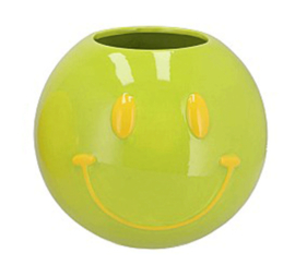 Smiley Face L Groen/Geel