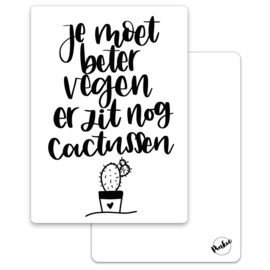 Kaart “Je moet beter vegen”