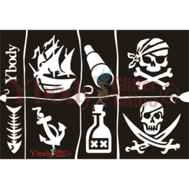 Ybody A5 stencil Pirates