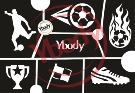 Ybody A5 stencil Soccer