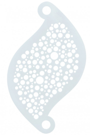 Superstar Face paint stencil "Bubble"